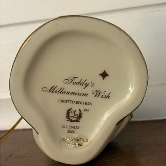 Vintage Lenox Teddy’s Millennium Wish Bear 2000 Ornament Limited Edition - Picture 6 of 6